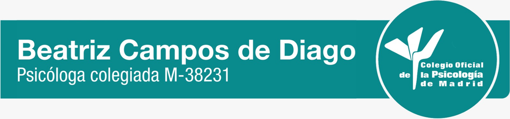 Beatriz Campos de Diago, psicóloga colegiada M-38231. Colegio Oficial de la Psicología de Madrid
